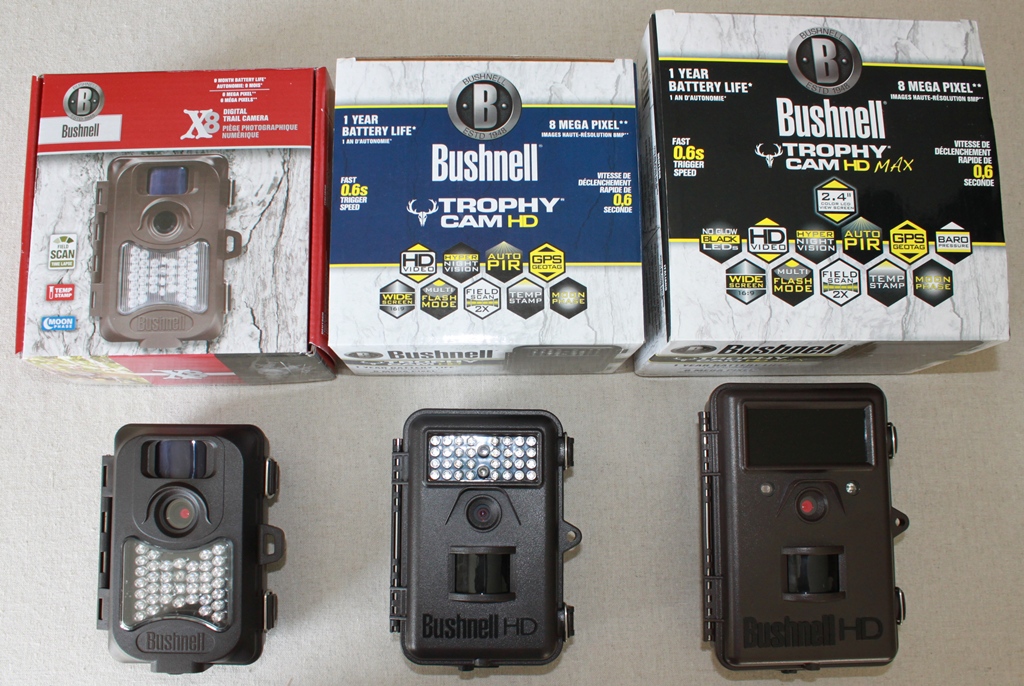 Bushnell Trophy Cam 2012 et X8